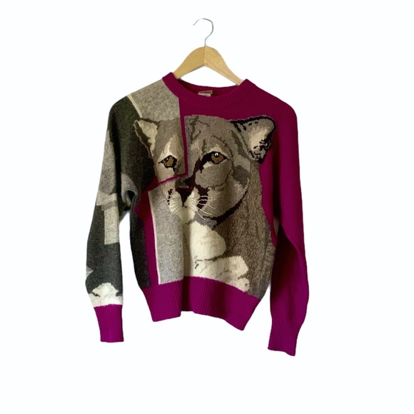 Rare Vintage Krizia Maglia Animal Print 